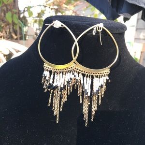 Gold hoop earrings